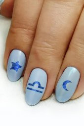 Burçlar Metalik Tırnak Sticker, Nail Sticker, Nail Art thumbnail 1