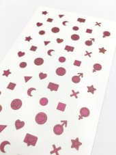 Şekil Metalik Tırnak Sticker, Nail Sticker, Nail Art - 2