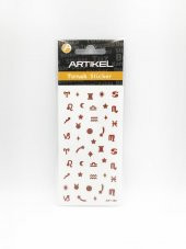 Burçlar Metalik Tırnak Sticker, Nail Sticker, Nail Art - 3