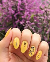 Etnik Desenler-2 Tırnak Dövmesi, Tırnak Tattoo, Nail Art, Tırnak Sticker - 6