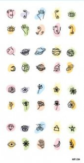 Silüet Tırnak Dövmesi,Tırnak Tattoo,Nail Art ,Tırnak Sticker - 4