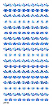 Göz Tırnak -3 Dövmesi, Tırnak Tattoo,Nail Art ,Tırnak Sticker - 5