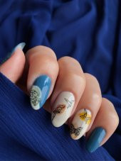 Poligonal Suluboya Hayvanlar Tırnak Dövmesi, Tırnak Tattoo, Nail Art, Tırnak Sticker thumbnail 5