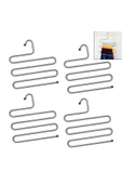 Pazariz Pazarız Pantolon Askısı Metal Askı Kravat Eşarp Askısı 4lü Set - 1