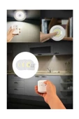 Pazariz Uzaktan Kumandalı Yapışkanlı 3'lü Spot Led Lamba - Pilli thumbnail 1