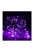 Pazariz 5 Metre Peri Led Çok Amaçlı Yılbaşı Parti Dekoratif Aydınlatma - Mor thumbnail 2