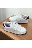 erenimstore  Beyaz Üç Cırtlı Kadın Spor Ayakkabı Sneaker - 2