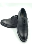 çelikler Hakiki Deri Siyah Bağlı Erkek Klasik Ayakkabı - 2