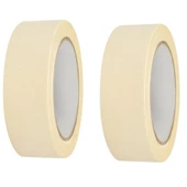 2 Adet Maskeleme Bandı Boya Bandı 36mm X 25m  Kağıt Bant - 1