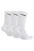 Nike Everyday Cushioned 3'lü Havlu Çorap Uzun Çorap Beyaz 3 Çift - 2