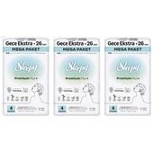Sleepy Bio Natural Premium Plus Hijyenik Ped Mega Paket Gece Extra 26x3 (78 Adet) thumbnail 2