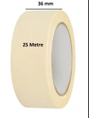 2 Adet Maskeleme Bandı Boya Bandı 36mm X 25m  Kağıt Bant - 2