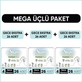 Sleepy Bio Natural Premium Plus Hijyenik Ped Mega Paket Gece Extra 26x3 (78 Adet) thumbnail 1