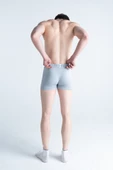 Mercan Erkek Gri 6'lı Pamuklu Esnek Premium Likralı Boxer - 4