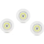 Kablosuz Uzaktan Kumandalı 3lü Led Lamba Seti - 2
