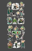 Roronoa Zoro - one piece 2li sticker etiket seti Anime çıkartmaları - 2