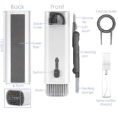 Çok Fonksiyonlu 7 Parça Airpods Klavye Ekran Kulaklık Temizleme Kiti - 4