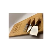 Bambu Peynir Kesme Sunum Tahtası - 3