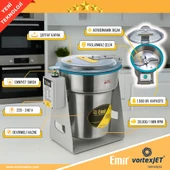 Pul Biber Öğütücü Elektrikli Kuru Pul Biber Çekme Makinası Öğütücü Değirmen Makinesi 1500 Gr 28000 D thumbnail 2