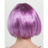 Düz Kesim Küt Parti Peruğu Rose Pembe - 3