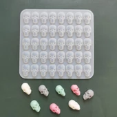 Epoksi Silikon Kalıp Anahtarlık Kuru Kafa Kafatası Kolye Küpe Kalıbı 40 Lı thumbnail 3