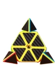 Orijinal Üçgen Zeka Küpü,  QY SpeedCube, Pyraminx Profesyonel QY Ming S2 3x3 Karbon Fiber - 4