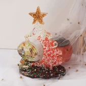Epoksi Reçine Silikon Yılbaşı Noel Çam Ağacı Fotoğraf Çerçevesi Dekoratif Resimlik Kalıbı - 3