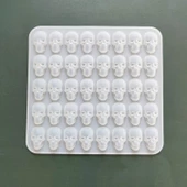 Epoksi Silikon Kalıp Anahtarlık Kuru Kafa Kafatası Kolye Küpe Kalıbı 40 Lı thumbnail 2