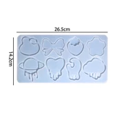 Epoksi Silikon Kalıp Yay Kalp Bulut Yıldız Figür Modelleri Kolye Küpe Kalıbı - 2