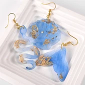 Epoksi Silikon Kalıp Deniz Canlıları Figür Modelleri Delikli Anahtarlık Kolye Küpe Kalıbı - 6