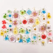 Epoksi Silikon Kalıp Çoklu Anahtarlık Geometrik Model Delikli Kolye Küpe Kalıbı - 6