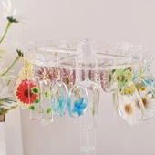 Epoksi Silikon Kalıp Çoklu Anahtarlık Geometrik Model Delikli Kolye Küpe Kalıbı - 4