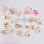 Epoksi Silikon Kalıp Çoklu Anahtarlık Farklı Boylarda Yıldız Kolye Küpe Kalıbı - 3