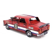 T.Concept Dekoratif Dayanıklı Metal Nostaljik Araba Kırmızı Renk C0952 - 2