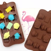 Silikon Kek Kalıp Minik Çaydanlık Saat ve Kahve Kalıbı Şeker Hamuru Jelibon Silikon Kalıbı - 4