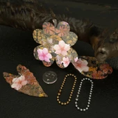 Epoksi Silikon Kalıp Çoklu Yaprak Figür Modelleri Delikli Kolye Küpe Kalıbı - 6