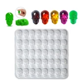 Epoksi Silikon Kalıp Anahtarlık Kuru Kafa Kafatası Kolye Küpe Kalıbı 40 Lı thumbnail 1