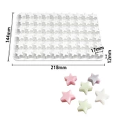 Silikon Kek Kalıp Sugarcraft Minik Yıldız Figürleri Kalıbı Şeker Hamuru Jelibon Kalıbı - 4