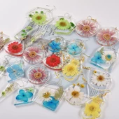 Epoksi Silikon Kalıp Çoklu Anahtarlık Geometrik Model Delikli Kolye Küpe Kalıbı - 3