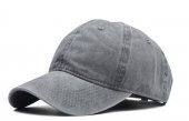 Beyzbol Şapkası 100 Pamuk Düz Eskitme - Yeni Sezon – Son Trend - Gri - 1