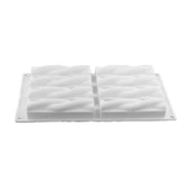 Silikon Kalıp Mum Örgülü Sabun Taş Tozu Kalıbı Burgulu Model Kek Çikolata Kalıbı 8 Li thumbnail 5