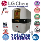LG Chem COOL BEYAZ  SİYAH POMPALI 12 LİTRE 7 FİLTRE 14 AŞAMA SU ARITMA CİHAZI - 1