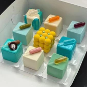 Silikon Kalıp Kare Sabun Taş Tozu Ve Kek Çikolata Kalıbı 4 Lü thumbnail 2