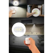 Uzaktan Kumandalı Yapışkanlı 3'lü Led Spot Lamba - 1