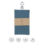 1 Adet Turkuaz Renk 80X90 cm %100 Pamuk Tek Katlı Müslin Kumaş Bebek Örtüsü. - 4