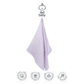 1 Adet Lila Renk 80X90 cm %100 Pamuk Tek Katlı Müslin Kumaş Bebek Örtüsü. - 1