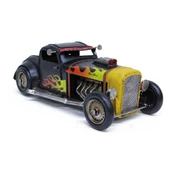 T.Concept Dekoratif Dayanıklı Metal Nostaljik Ateş Desenli Araba Siyah Renk C0948 - 1