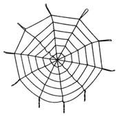 Halloween Cadılar Bayramı Örümcek Ağ Dekor Siyah - 1