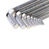 10 Parça Çelik Alyan Seti Kısa Düz Köşe Alyan Anahtar Takımı thumbnail 7