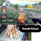 Çakmaklı Pürmüz Yedek Kartuşu Kamp Gazı 400 ML Piknik Kamp Mangal Mutfak Ateş Tutuşturucu 2 Adet thumbnail 3